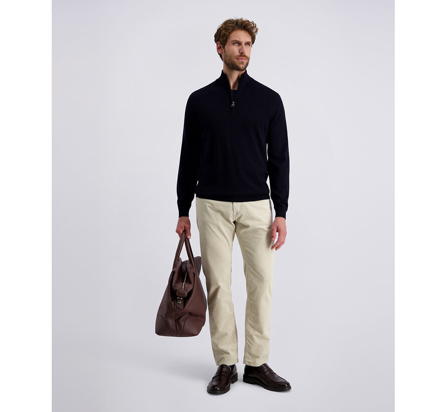 Pierre Cardin Half Zip Trui Wol Marine (50702.5037 - 6000)
