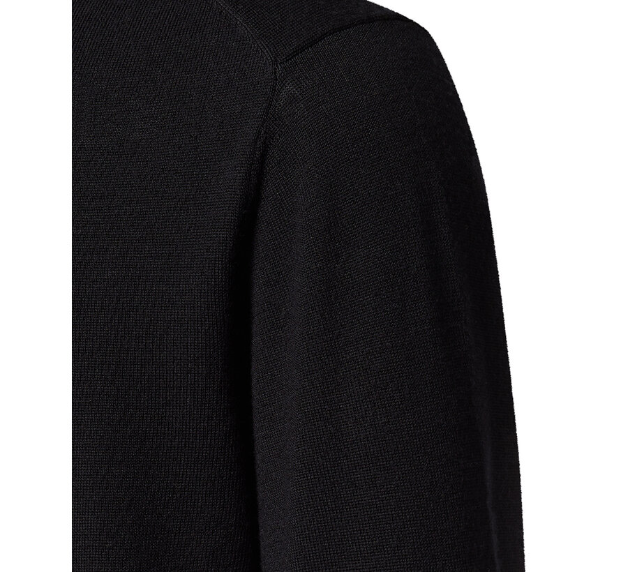 Pierre Cardin Half Zip Trui Wol Black (50702.5037 - 9000)