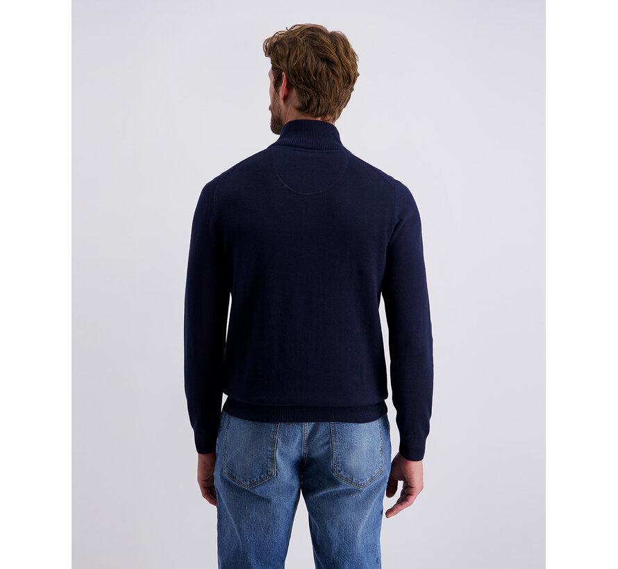 Pierre Cardin Trui Half Zip Navy (51022.5064 - 6323)