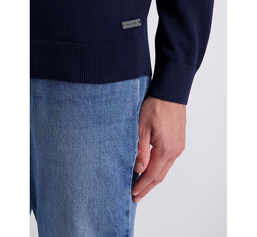 Pierre Cardin Trui Half Zip Navy (51022.5064 - 6323)
