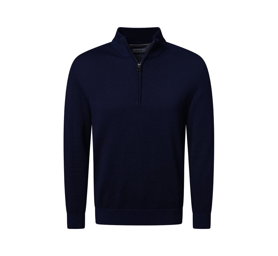 Pierre Cardin Trui Half Zip Navy (51022.5064 - 6323)