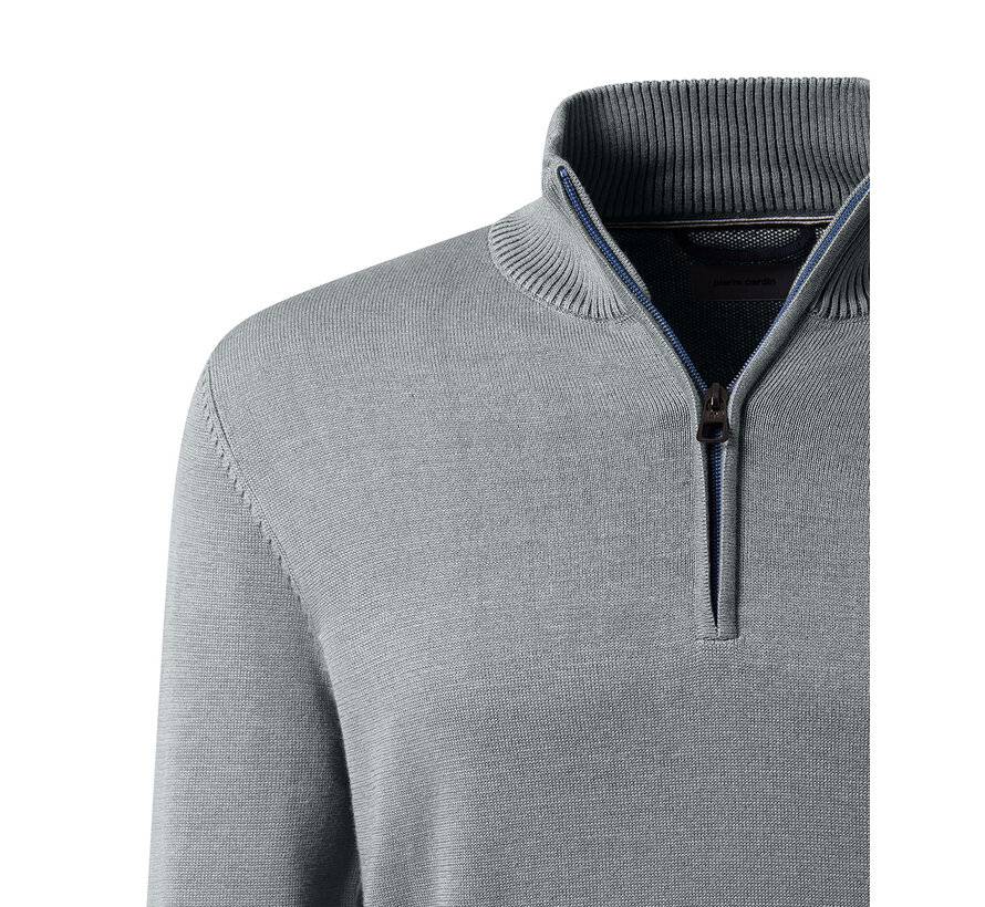 Pierre Cardin Trui Half Zip Grey (51022.5064 - 9102)