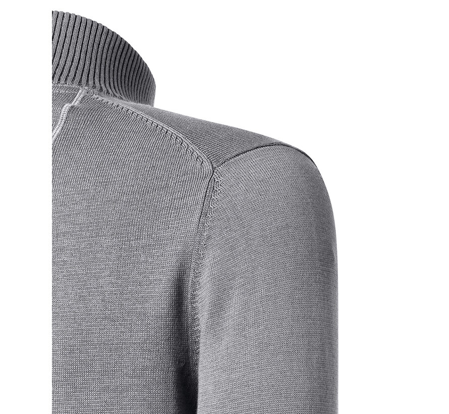 Pierre Cardin Trui Half Zip Grey (51022.5064 - 9102)