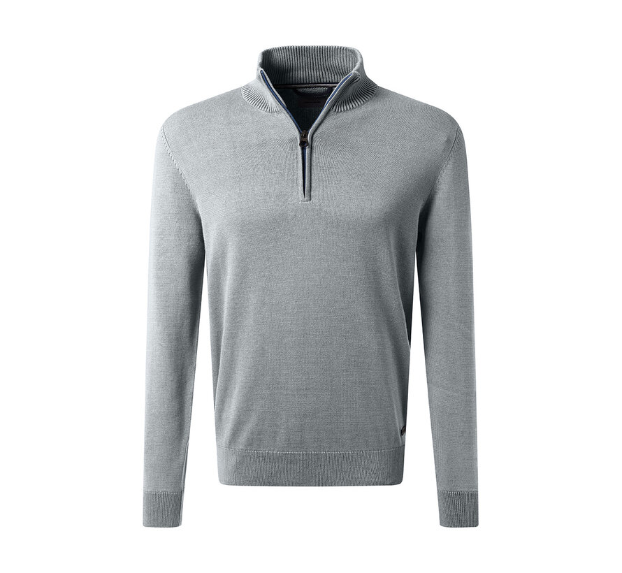 Pierre Cardin Trui Half Zip Grey (51022.5064 - 9102)