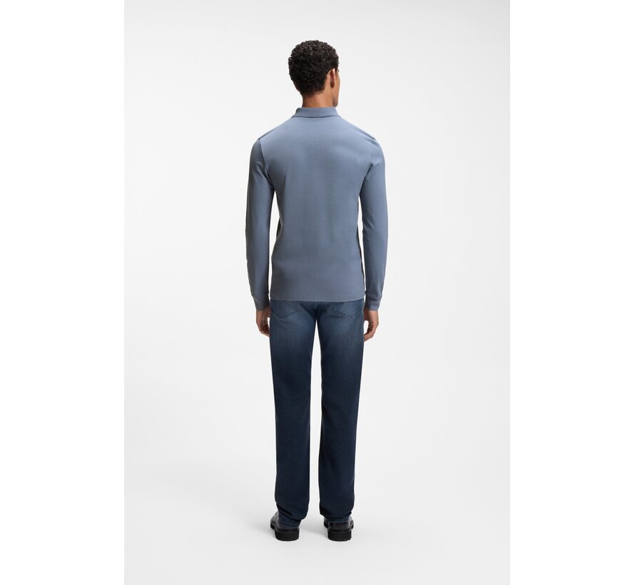 Hugo Boss Orange Longsleeve Polo Passerby Medium Blue (50507704 - 424)