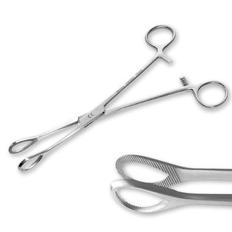 oval umbilical forceps closed oval umbilical forceps closed