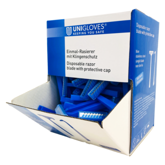 Unigloves ANGEBOT - Einmal-Rasierer - Farbe: Blau Unigloves ANGEBOT - Einmal-Rasierer - Farbe: Blau