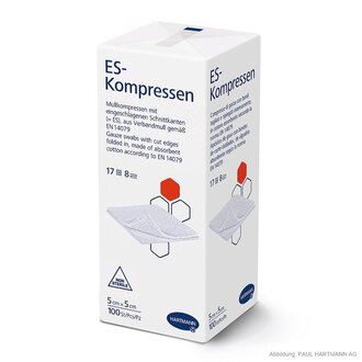 ES Gauze compresses 8-fold non-sterile ES Gauze compresses 8-fold non-sterile