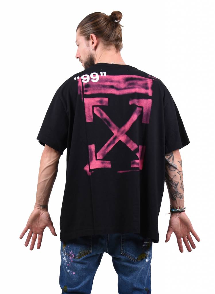 off white pink tee