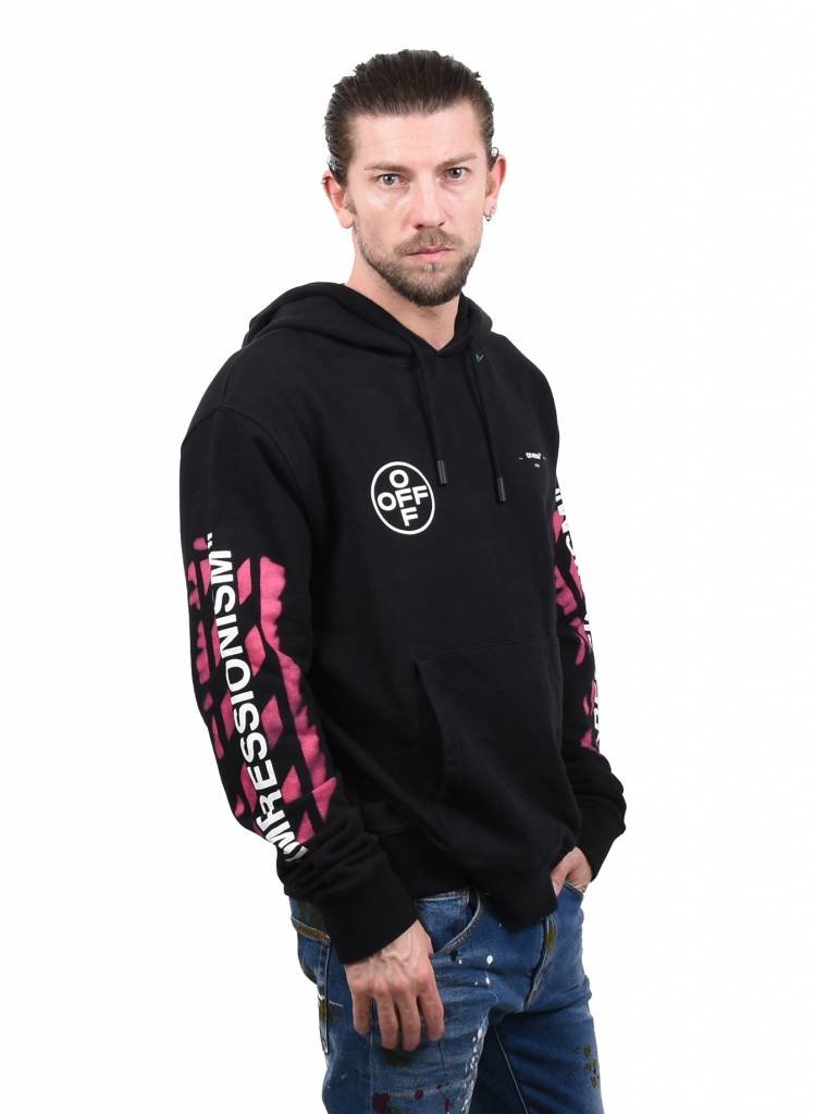 off white diagonal stencil hoodie