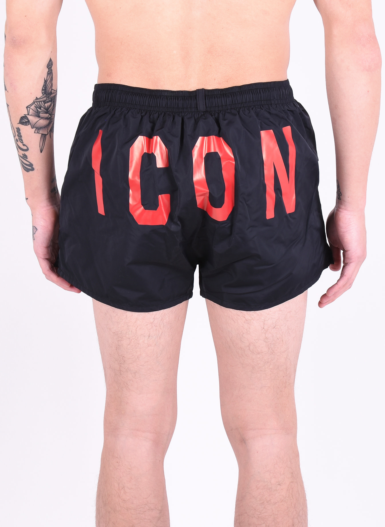 red dsquared swim shorts