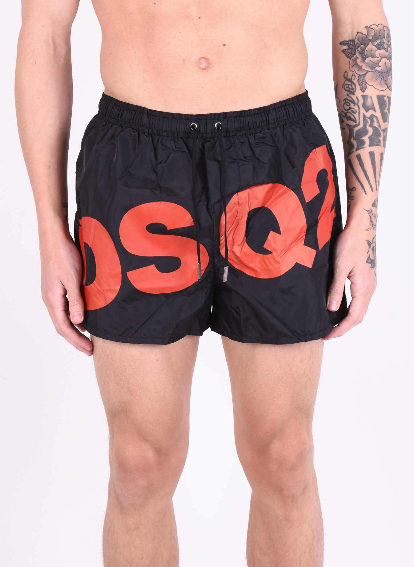 red dsquared swim shorts