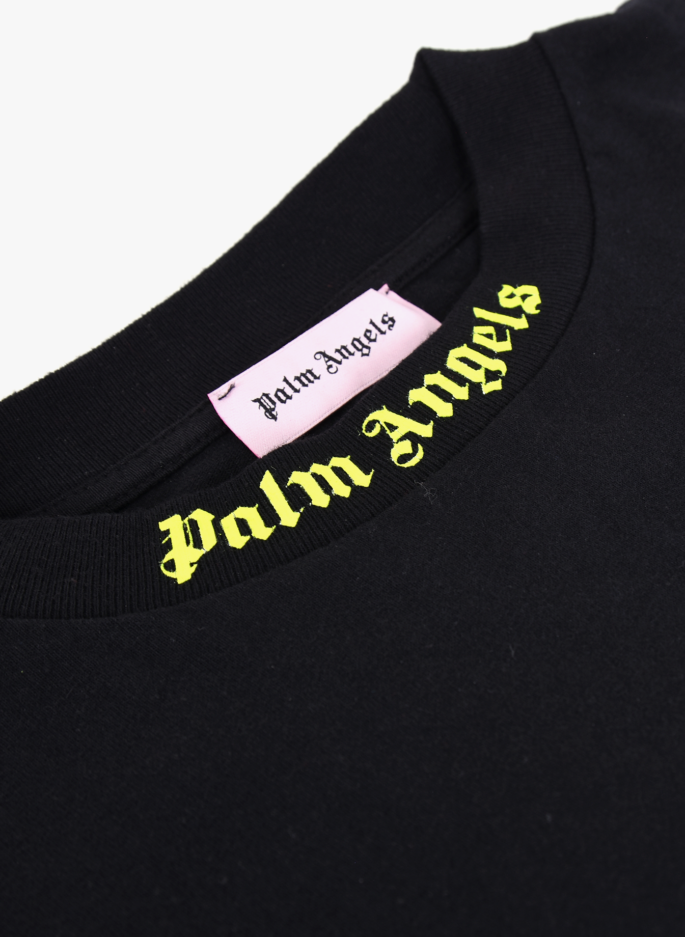 Yellow and black palm angels shirt Clearance