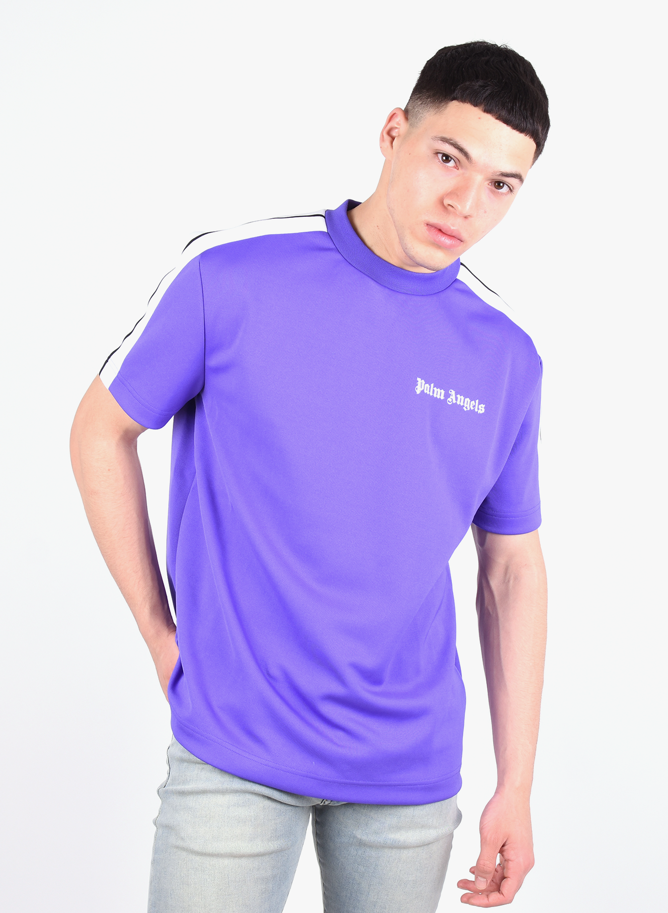 palm angels purple tee