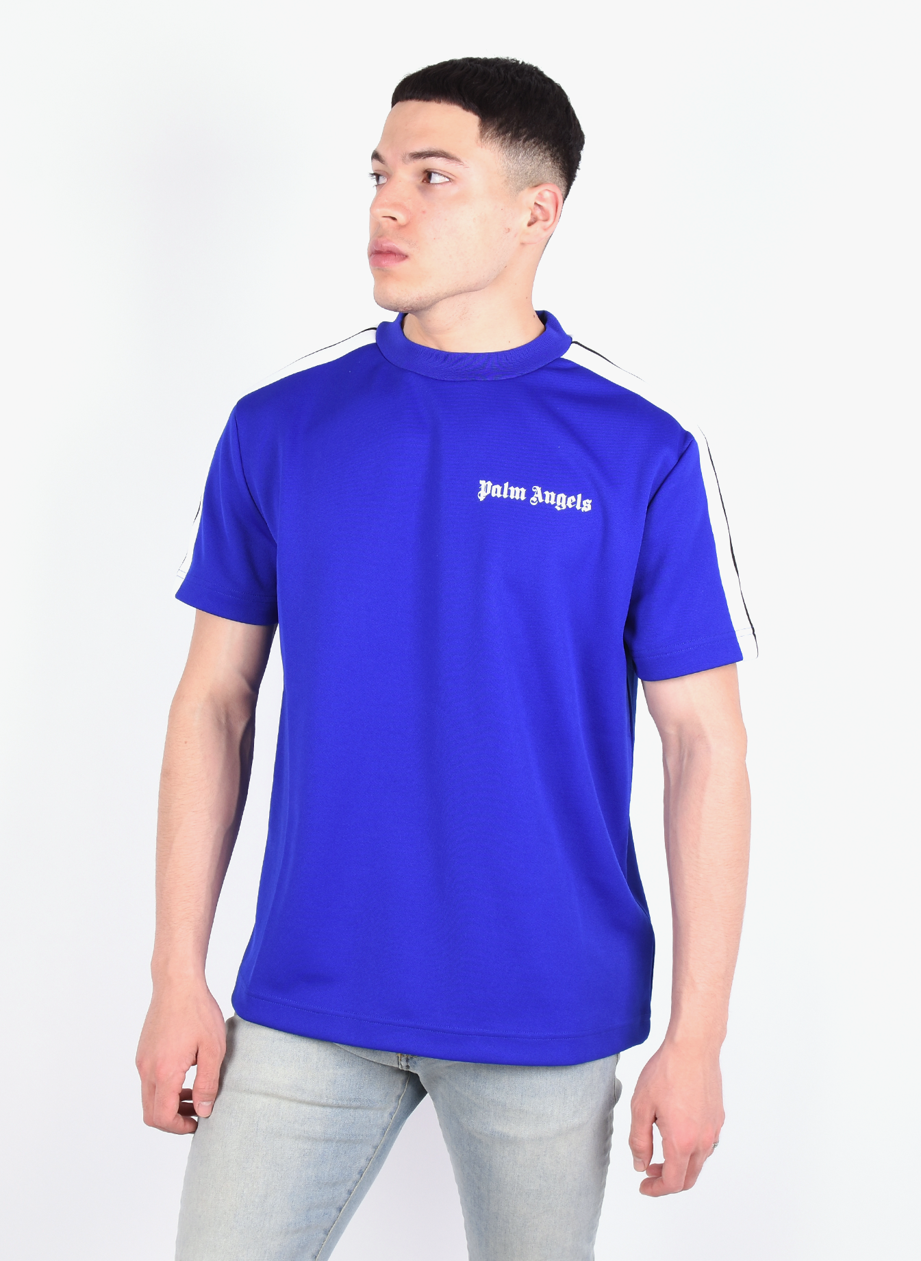 palm angels blue t shirt