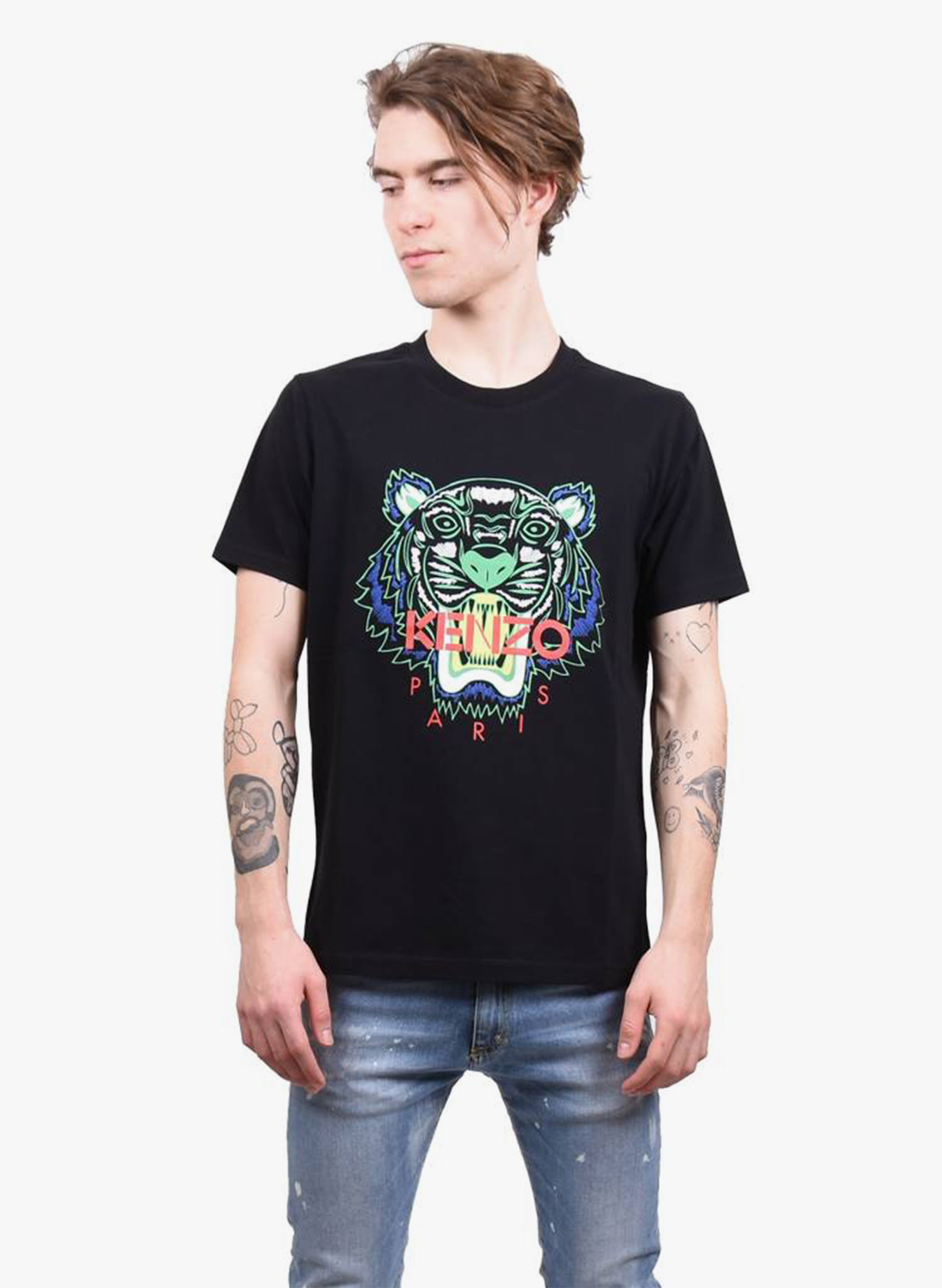 Kenzo Paris 'Tiger' T-Shirt Black - Mensquare