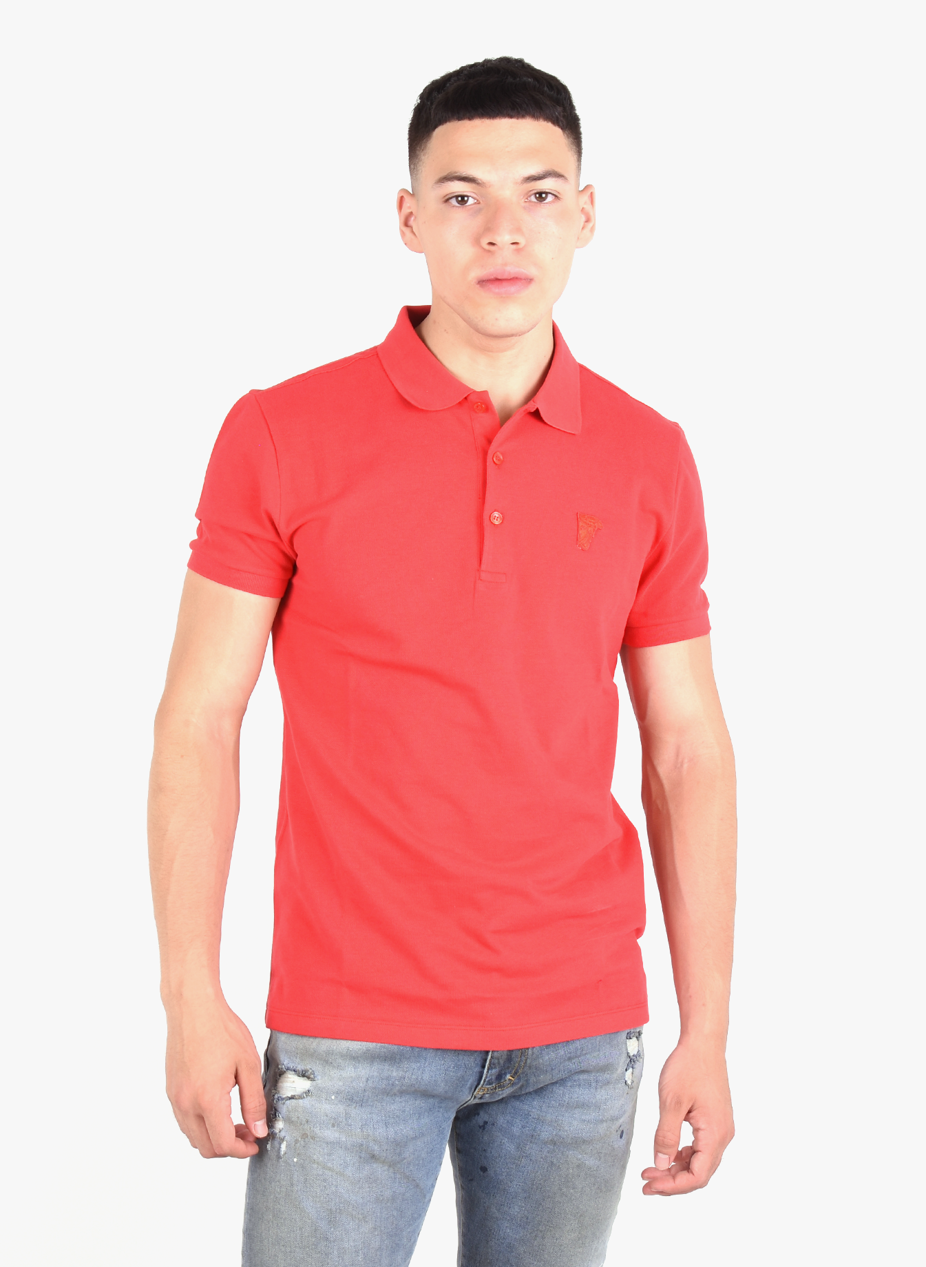 Versace Collection 'Medusa' Basic Polo Red - Mensquare