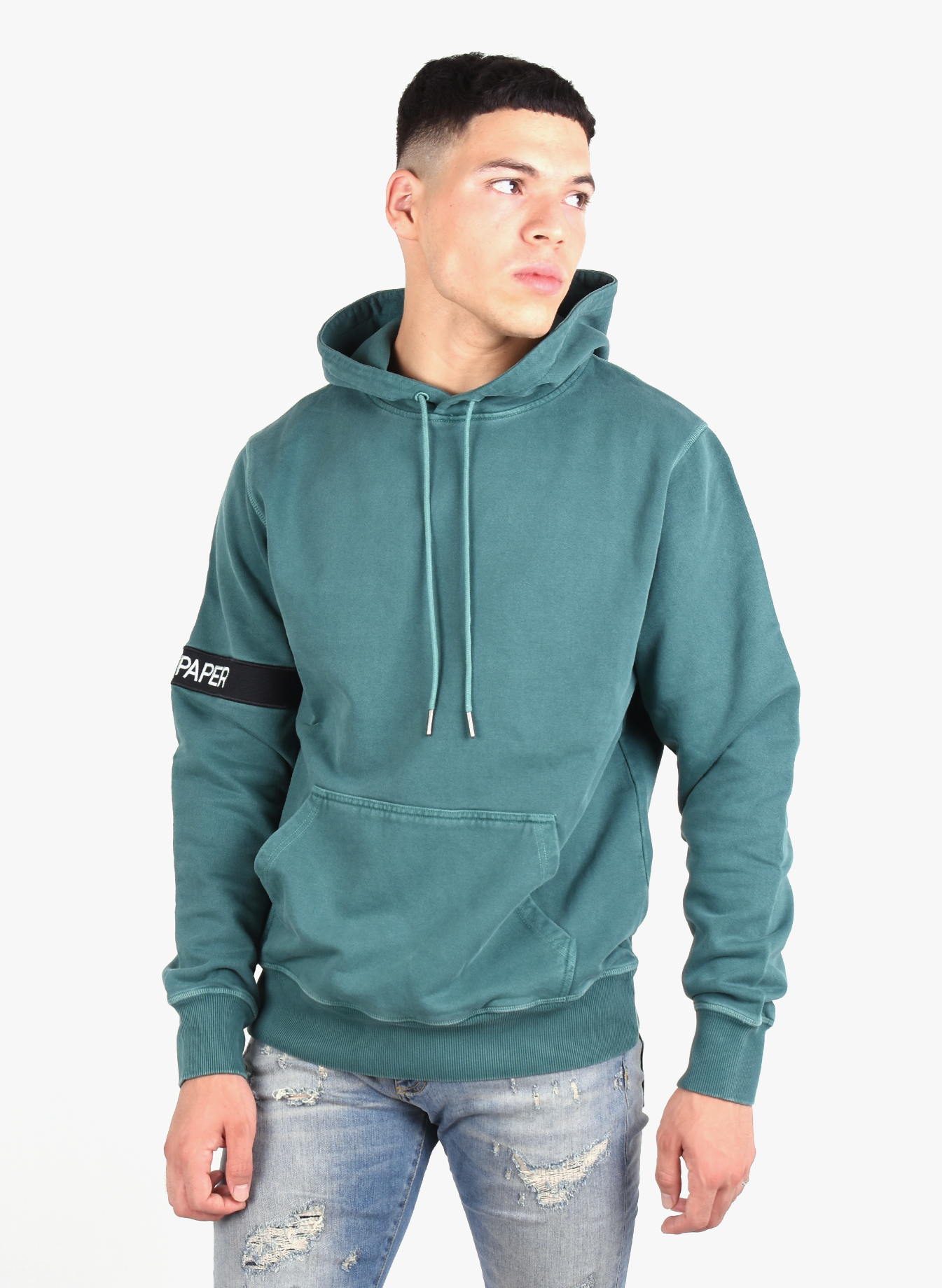 Daily Paper 'Captain Hoodie' Acid Wash Green - Mensquare
