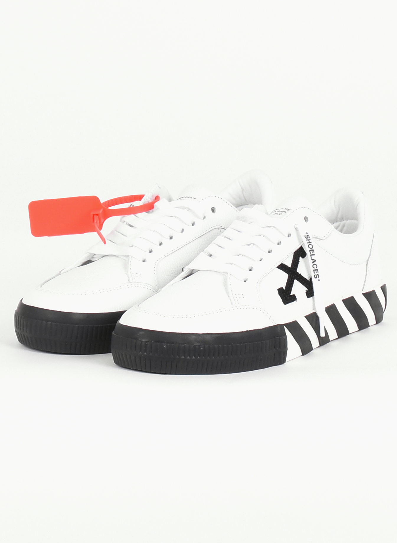 Off-White 'Vulcanized' Leather Sneaker White - Mensquare