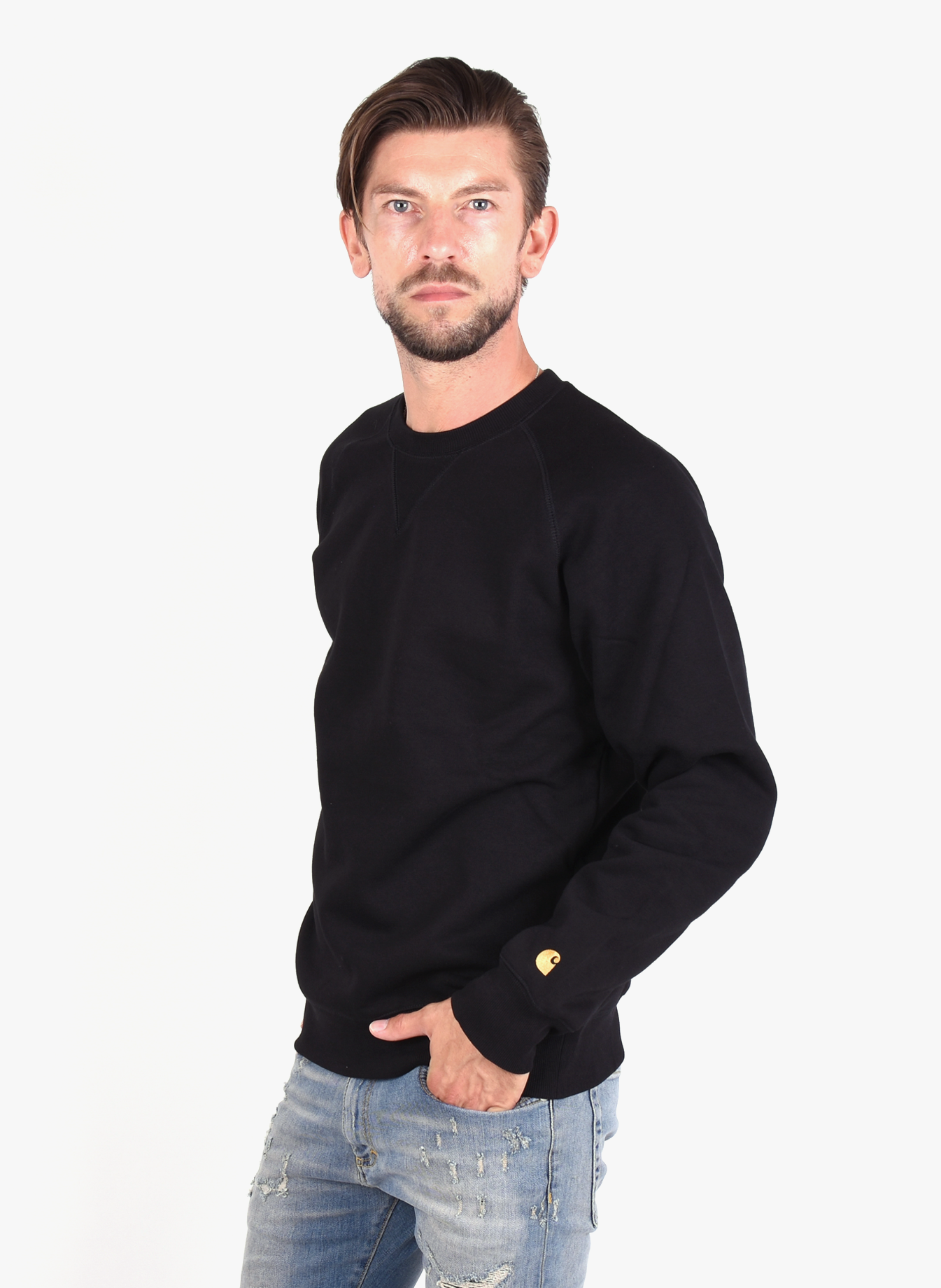Carhartt 'Chase' Sweater Black Gold - Mensquare