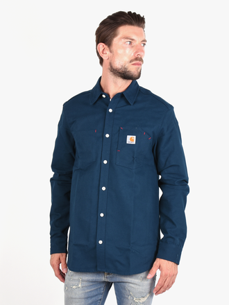 Carhartt Carhartt 'Tony' Longsleeve Shirt Duck Blue Carhartt Carhartt 'Tony' Longsleeve Shirt Duck Blue