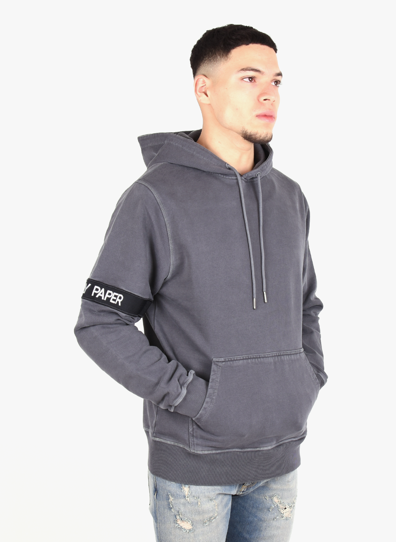 daily paper captain hoodie grey