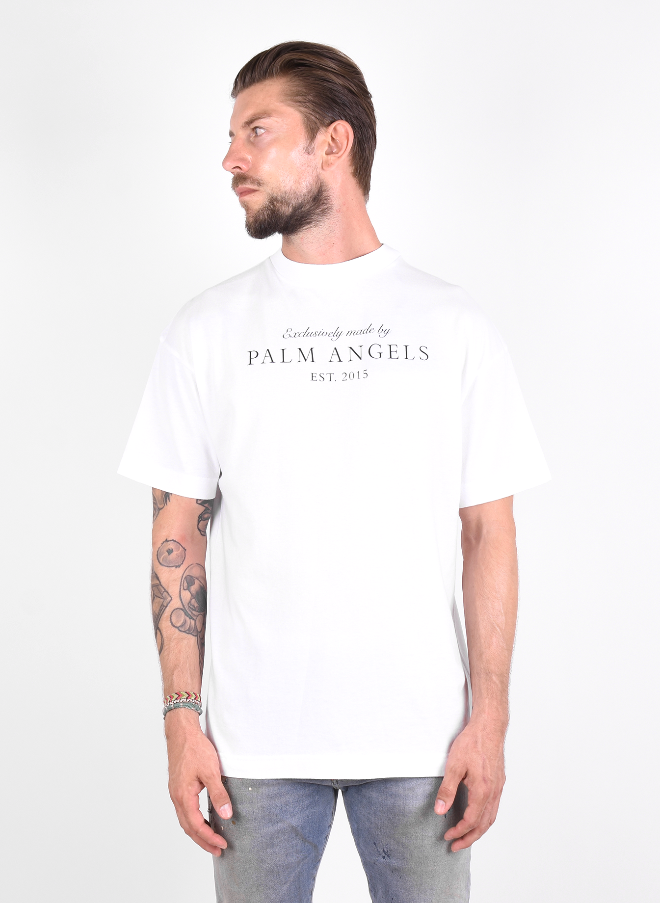 black and white palm angels shirt