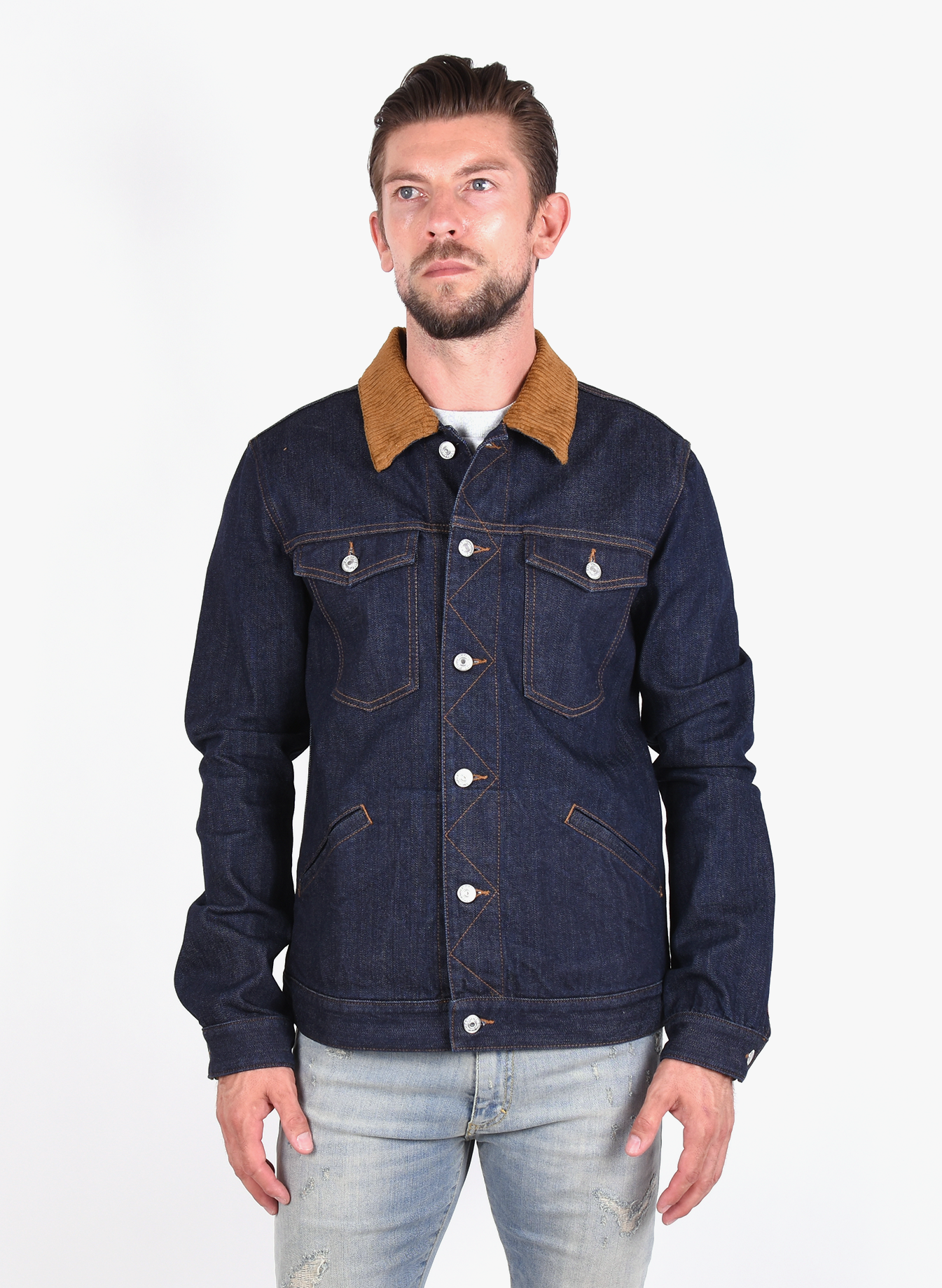 7 For All Mankind 'Western' Jacket Nazare Rinse Dark Blue - Mensquare
