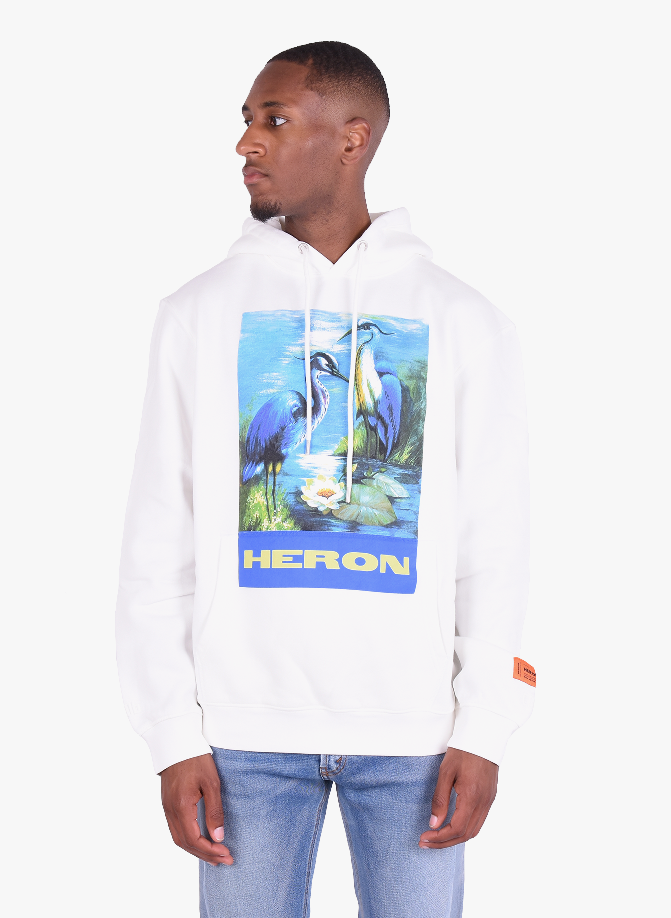 Heron Preston 'Heron Bird' Hoodie White FW19 - Mensquare