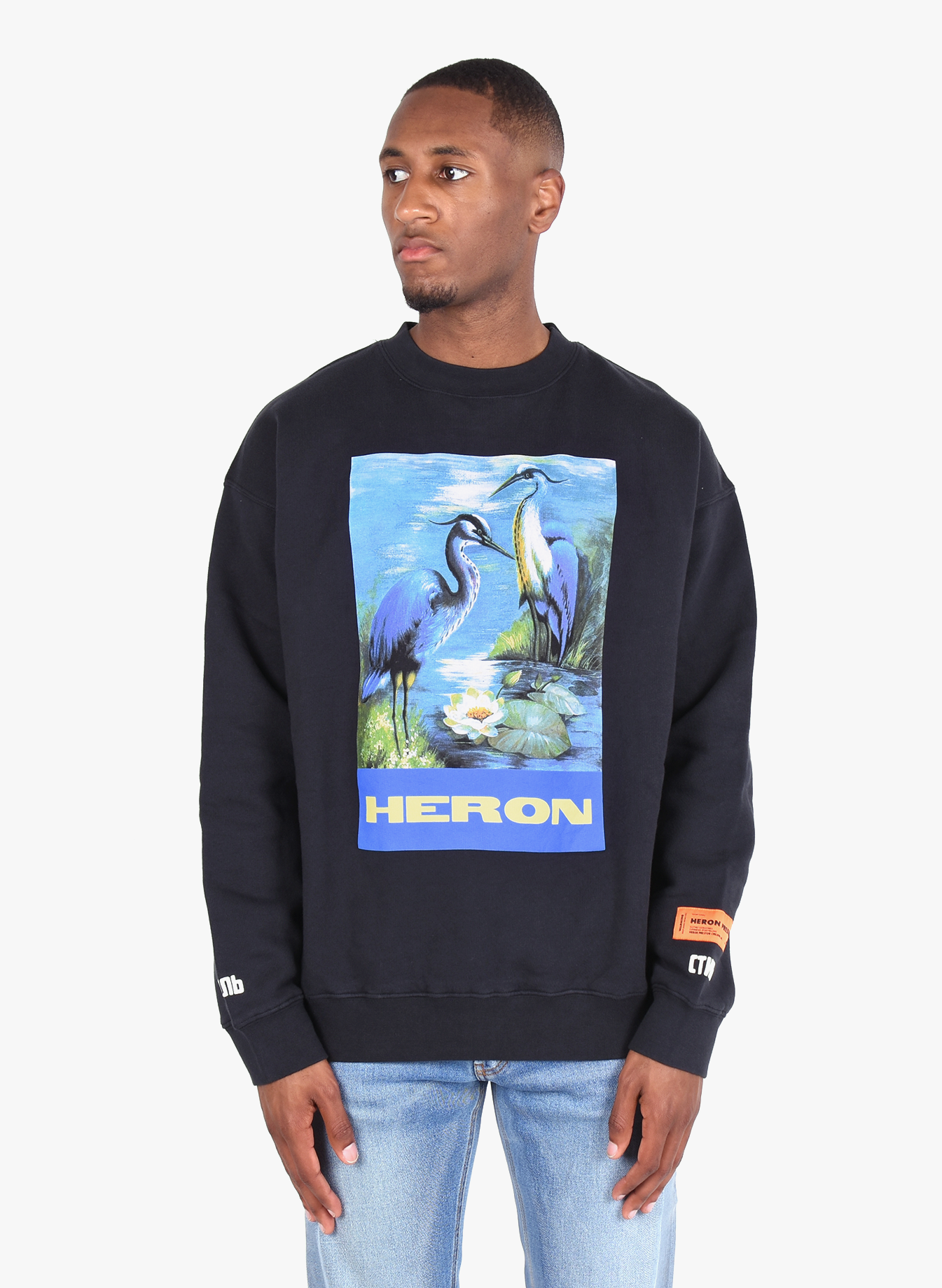 Heron Preston 'Heron Bird' Crewneck Black FW19 - Mensquare