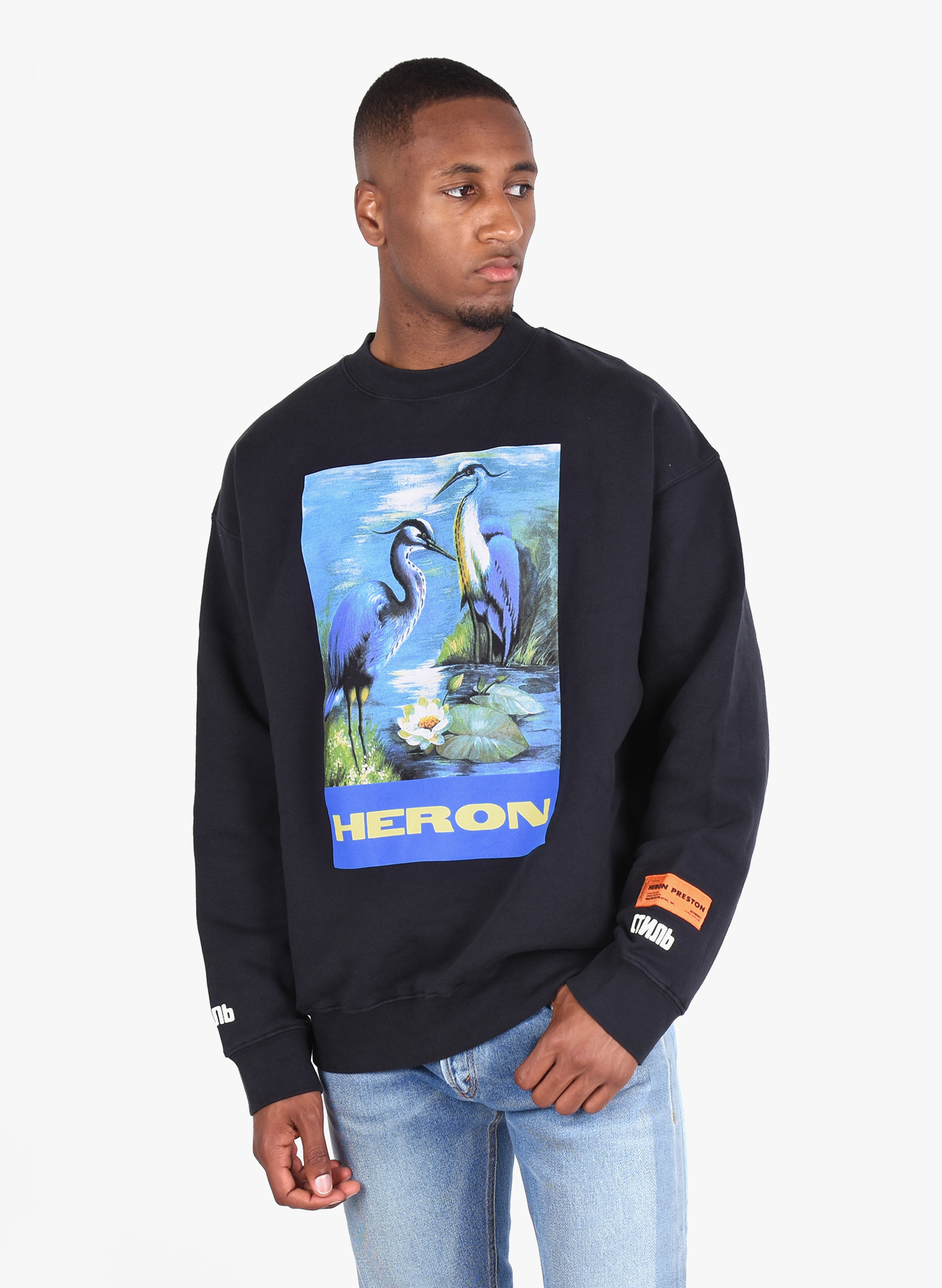 Heron Preston 'Heron Bird' Crewneck Black FW19 - Mensquare