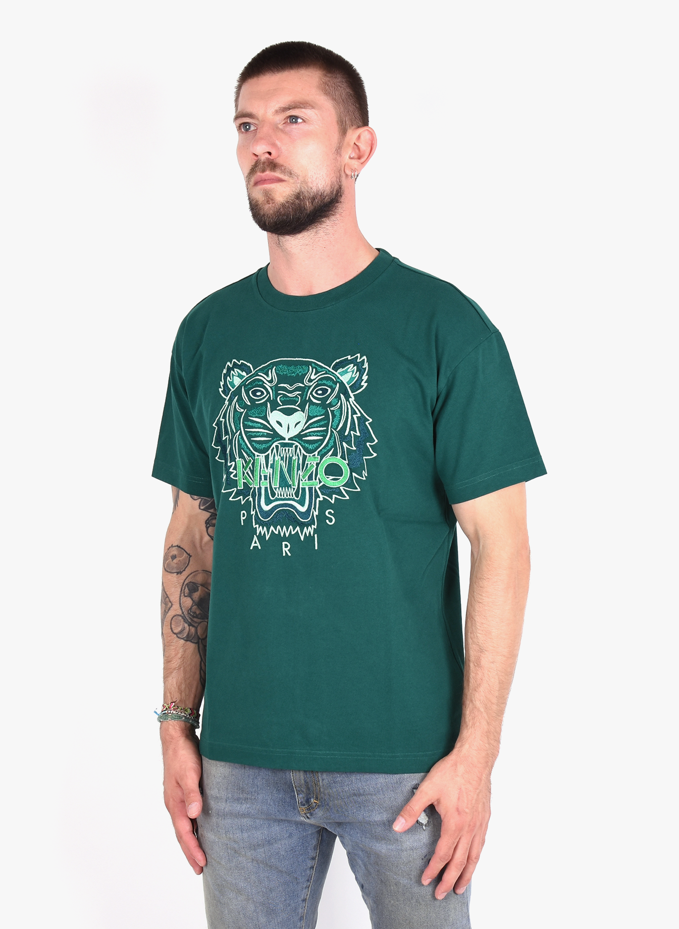 kenzo green t shirt