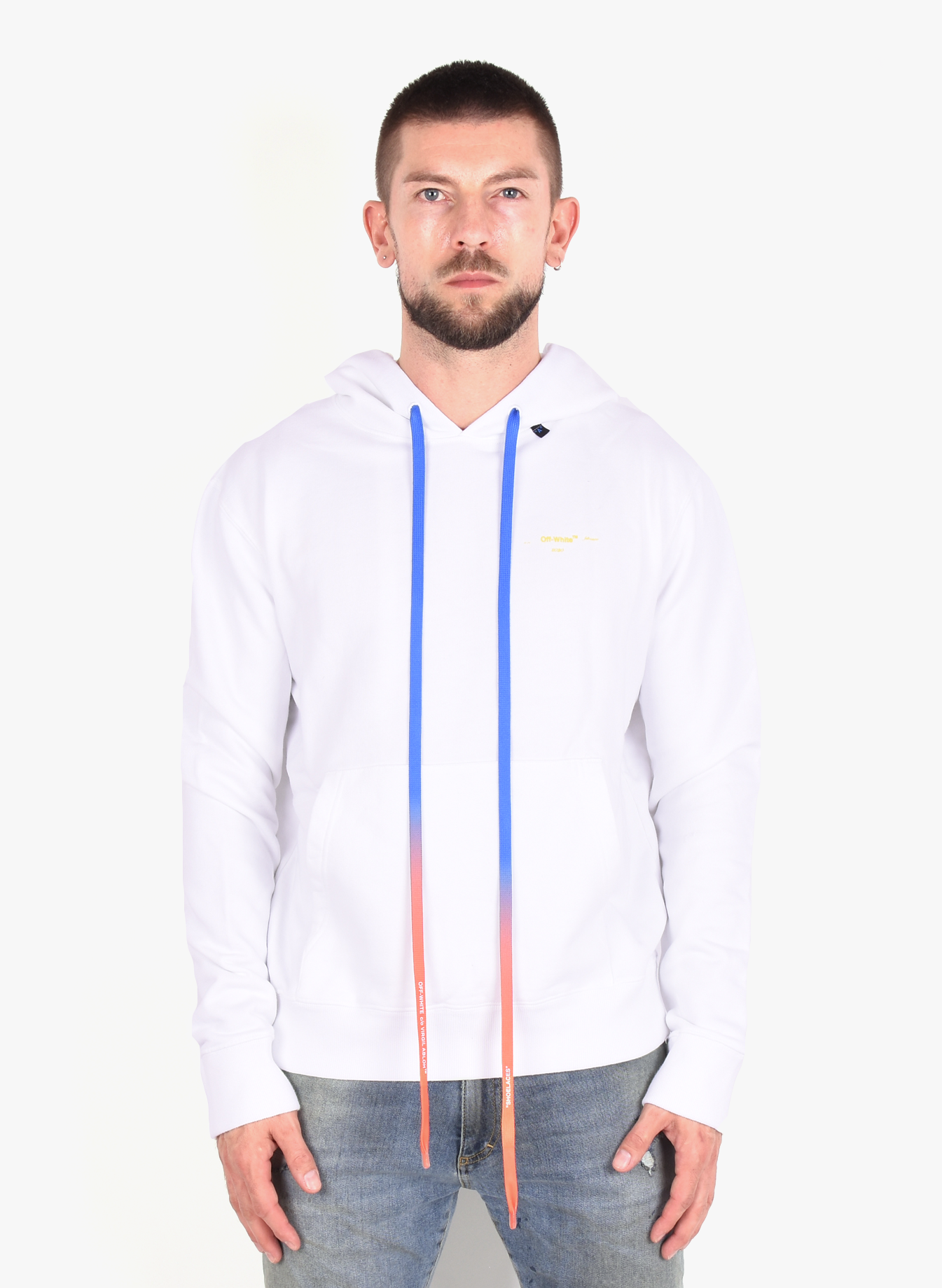 off white yellow arrow hoodie