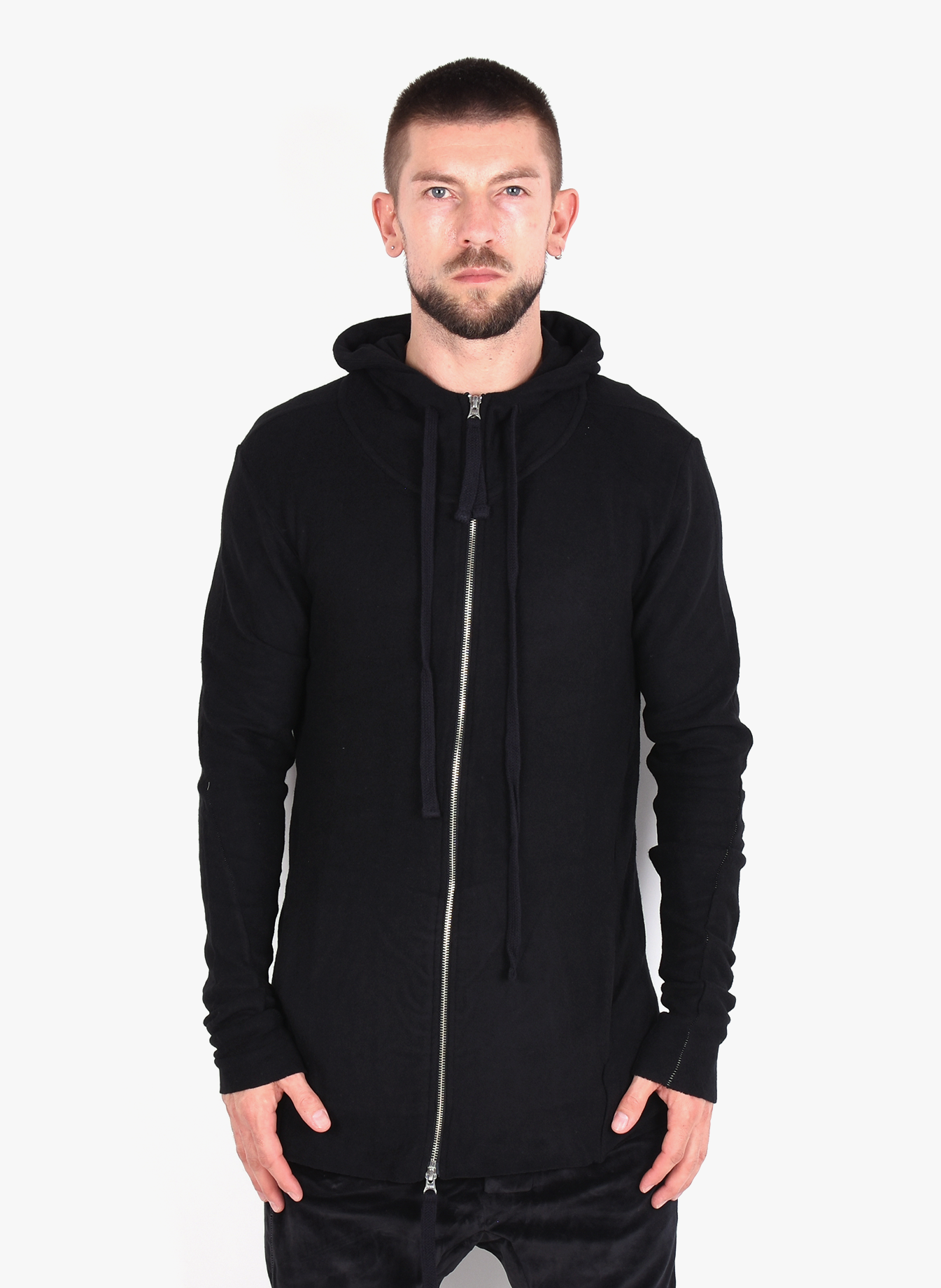 Thom / Krom 'M SJ 361' Zipper Hoodie Black - Mensquare