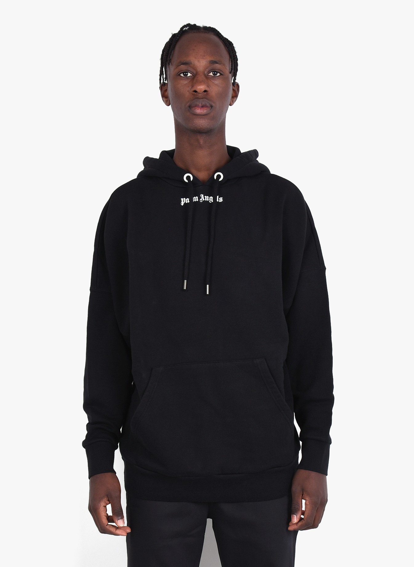 Palm Angels Black Logo Hoodie 2024 | www.itmweb.com