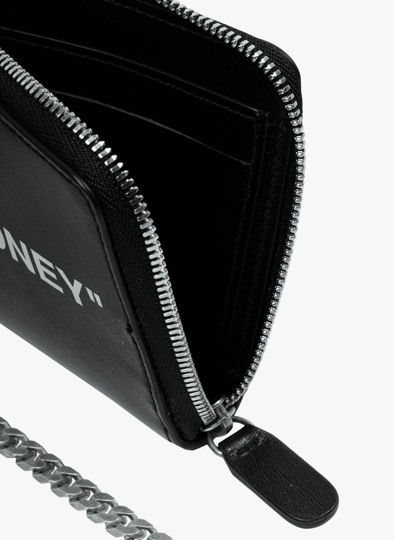 Off-White 'Quote' Chain Wallet Black - Mensquare