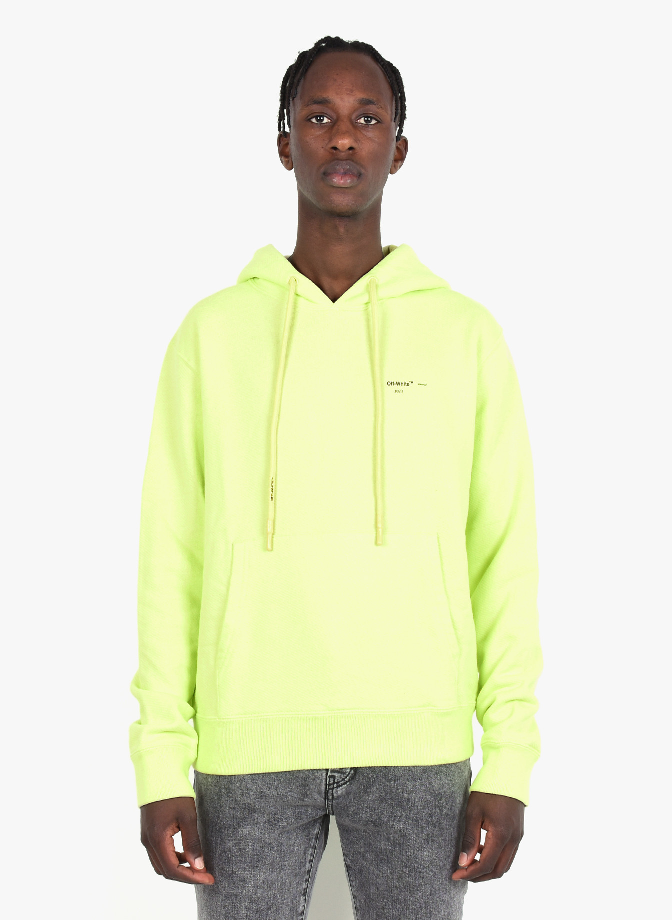 Off-White 'Logo' Hoodie Yellow - Mensquare