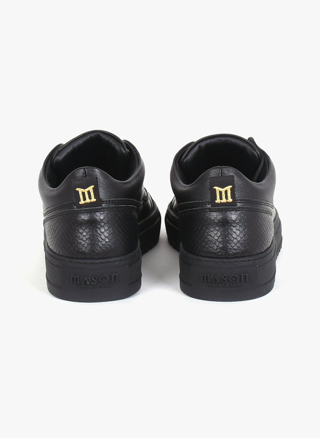 Mason Garments 'Firenze 23F' Leer Pitone Zwart - Mensquare