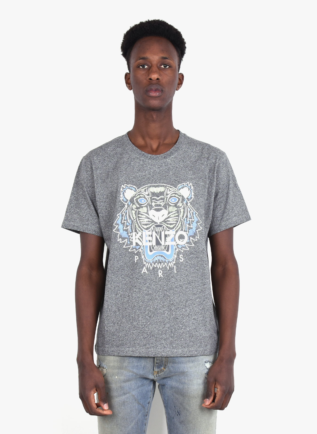 Kenzo Paris 'Classic Tiger' Tshirt Grey SS20 Mensquare