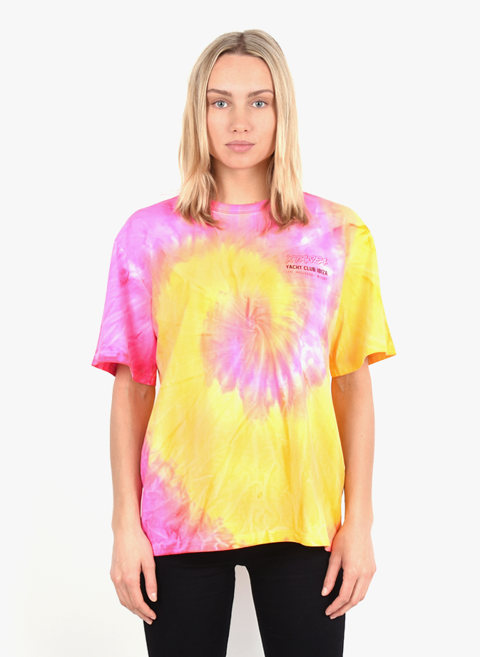 MISBHV 'Spiral Tie Dye' T-Shirt Pink Yellow - Mensquare