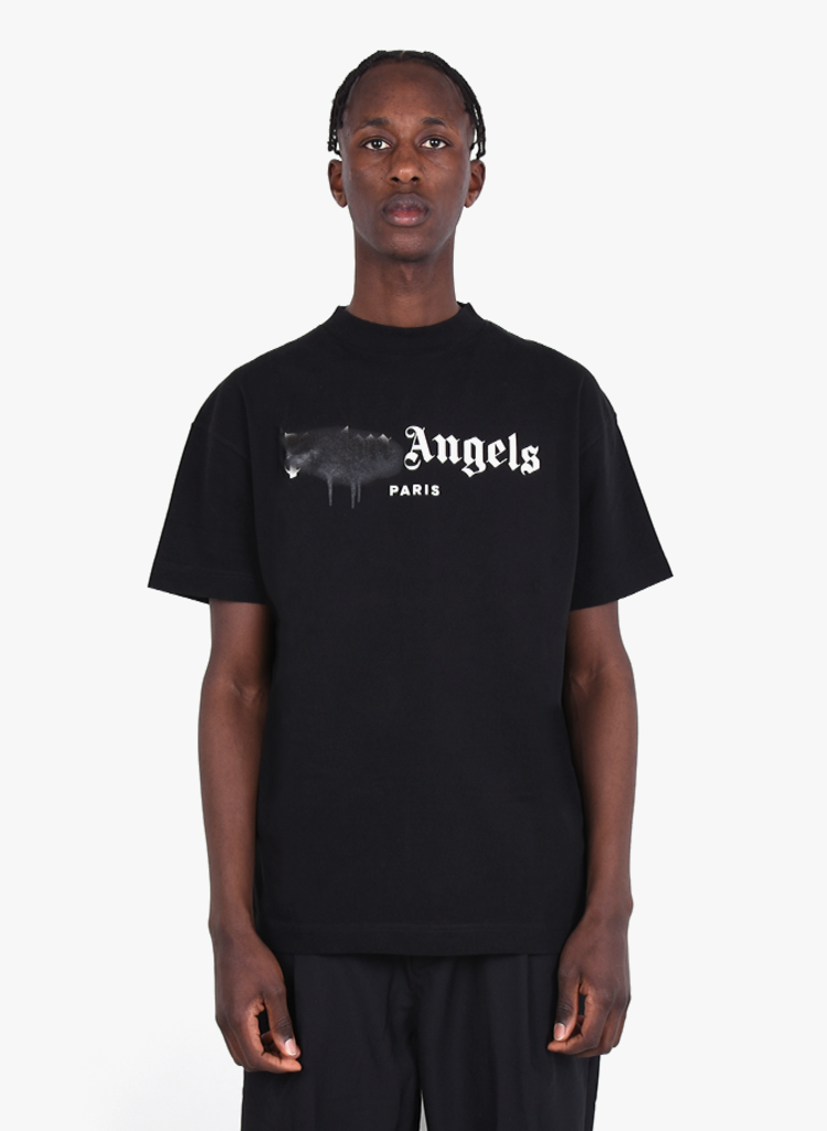 palm angels sprayed logo t shirt