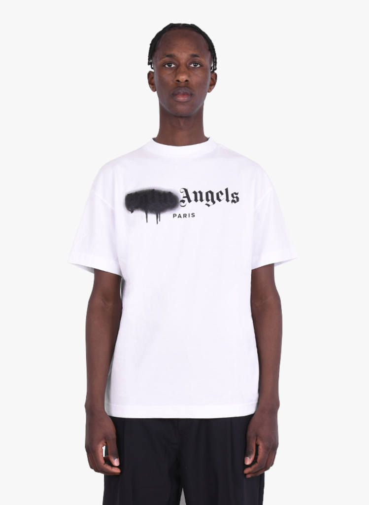 palm angels t shirt sprayed logo