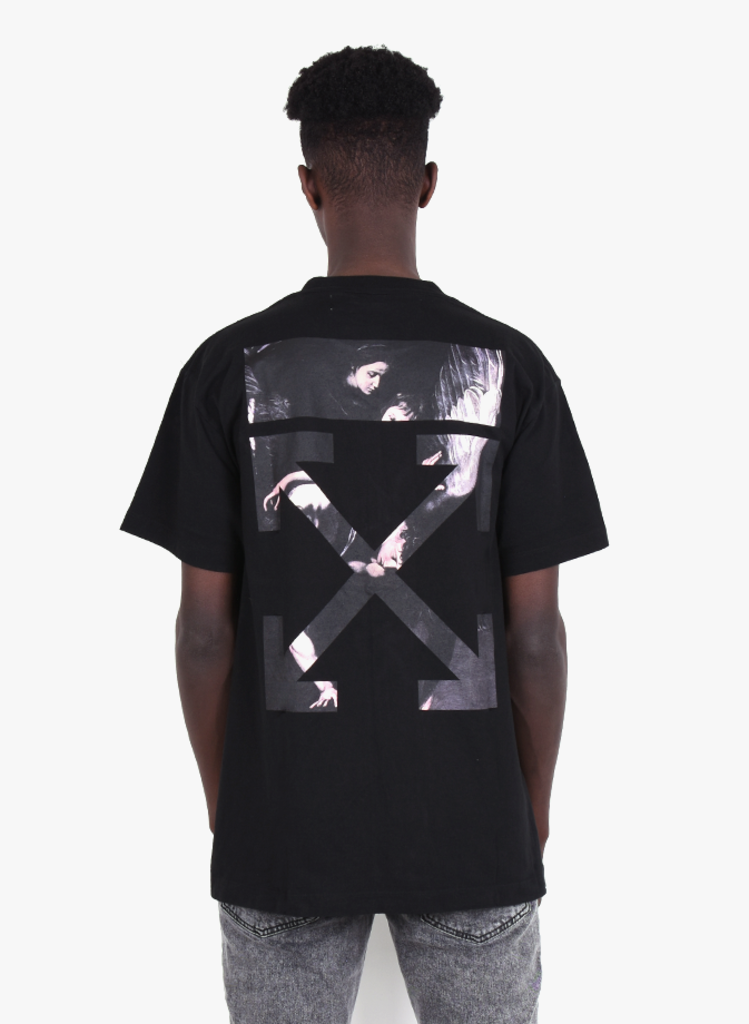 Off-White 'Caravaggio Arrow' Over T-Shirt Black - Mensquare