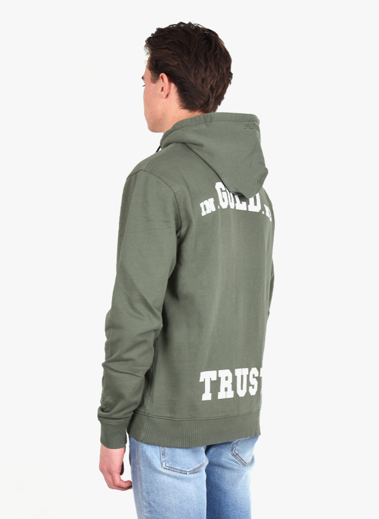 In Gold We Trust 'The Notorious Back Logo' Hoodie Dark Green - Mensquare