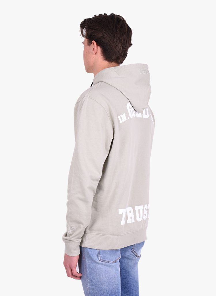 Feat was omringen In Gold We Trust 'The Notorious Back Logo' Hoodie Olijfgroen - Mensquare