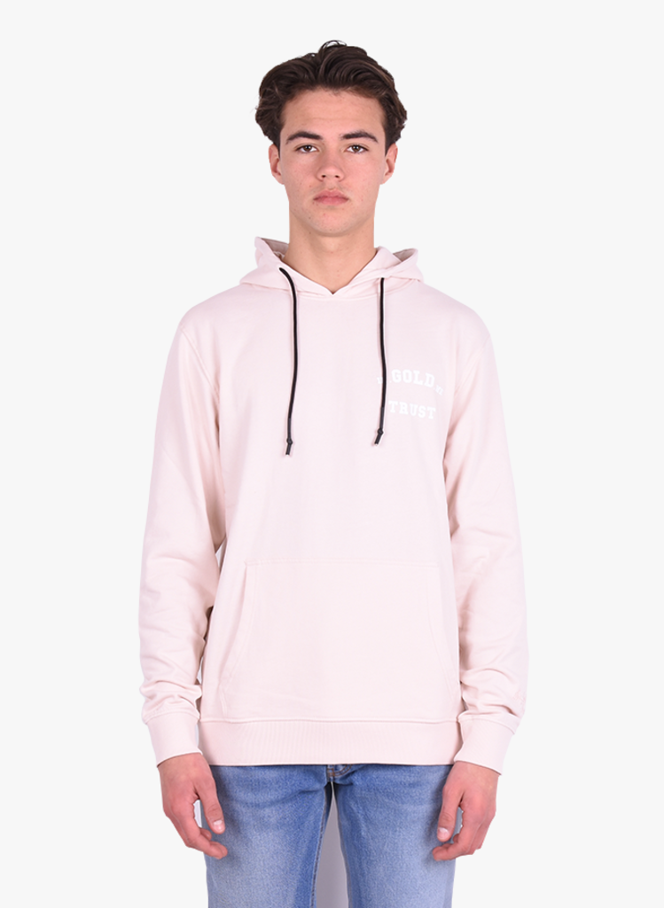 In Gold We Trust 'The Notorious Back Logo' Hoodie Pale Pink - Mensquare