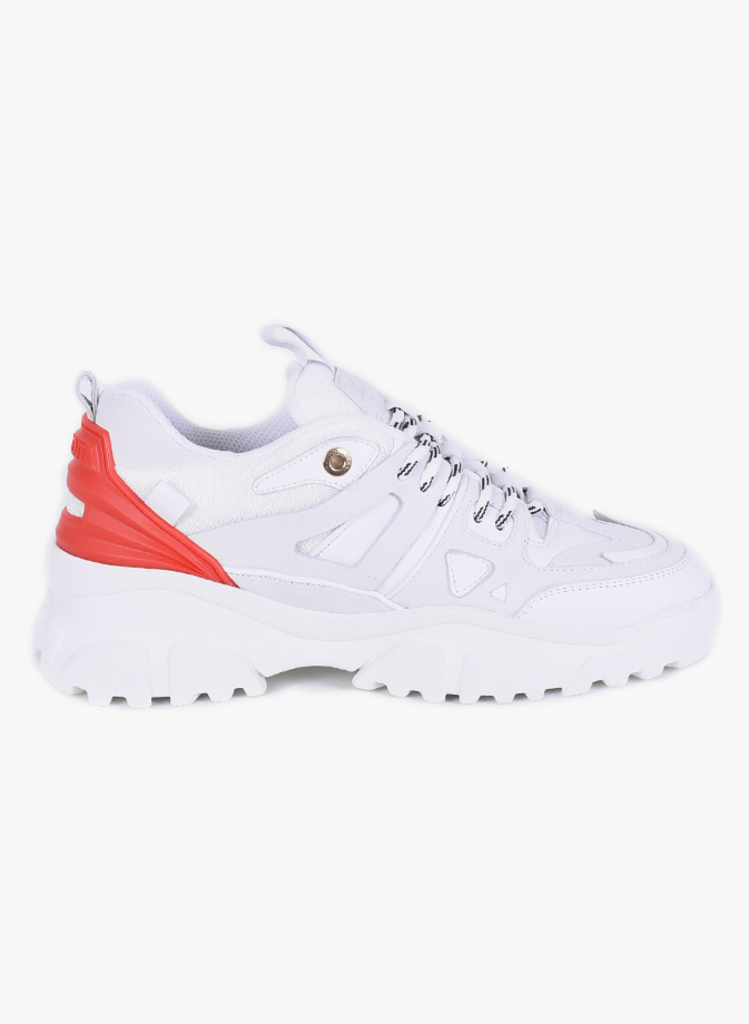 Mason Garments 'Genova 2' Sneakers White Red - Mensquare