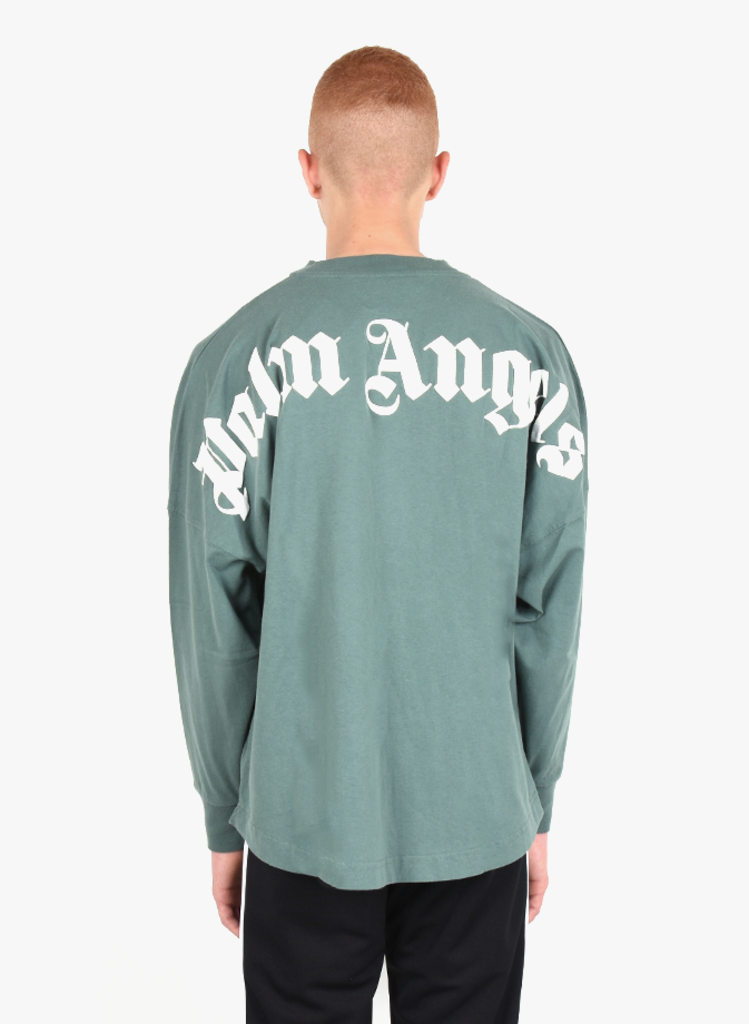 Palm angels green long sleeve Outlet