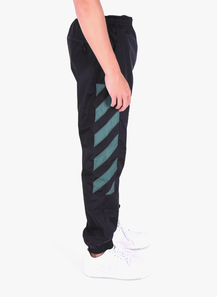 straight leg nylon track pants