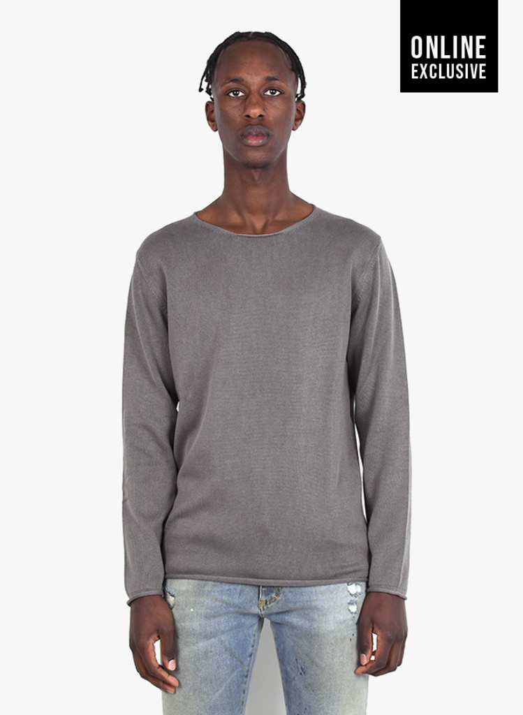 Daniele Fiesoli 'Girocollo Riga' Longsleeve Grey - Mensquare